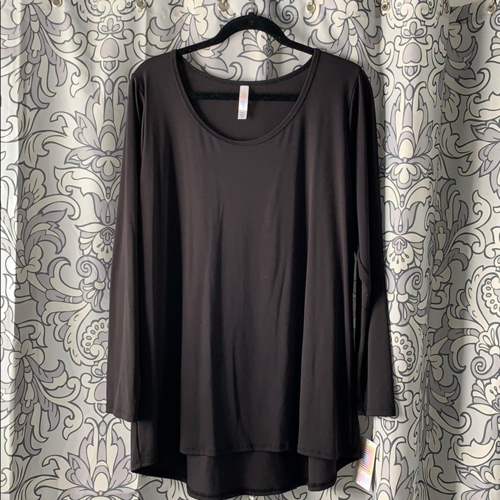 LuLaRoe 2XL Lynnae Solid Black NWT